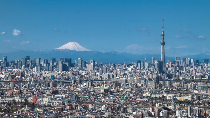 Tokyo with Mount Fuji