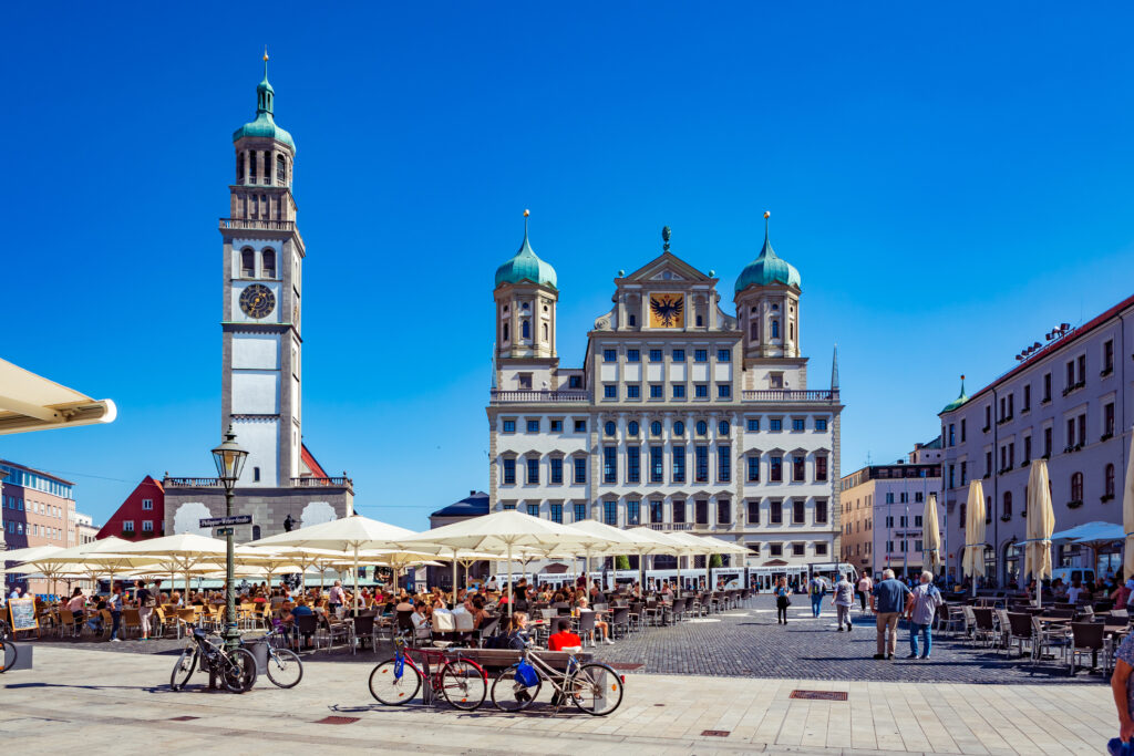 Augsburg City Hall and Perlach Tower