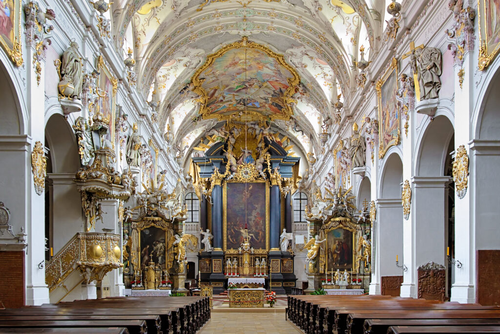 Basilica of St. Emmeram Castle in Regensburg