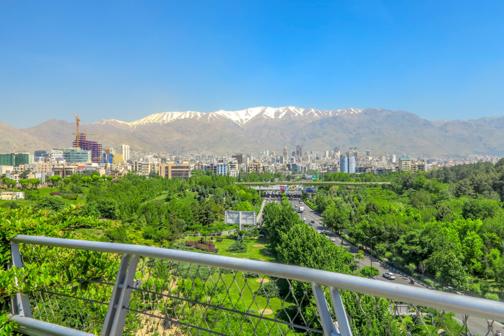 View from Tabiat Bridge in Tehran