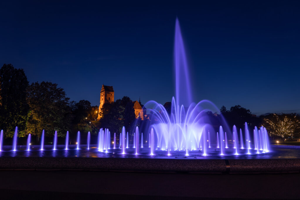 Multimedia Fountain Park in Warsaw