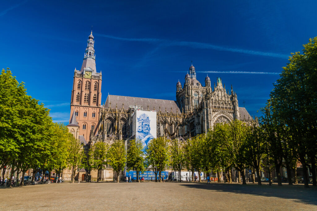 Gothic Saint John`s cathedral in Den Bosch, Netherlands