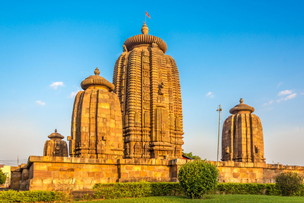 View at the Brahmeswara Temple in Bhubaneswar - Odisha, India