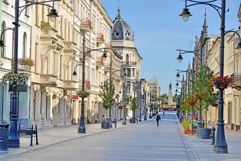 The city of Lodz, Poland