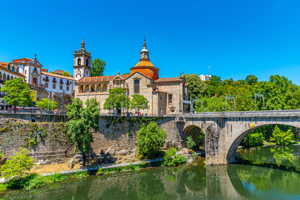 Cityscape of Amarante in Portugal