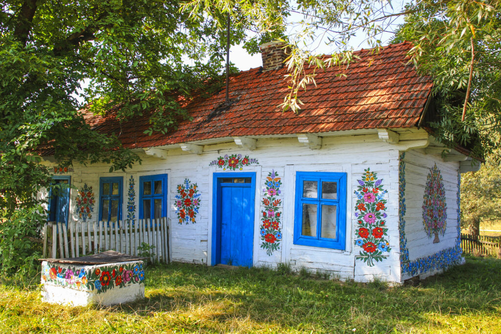 Zalipie, Poland - colorful village - open air museum