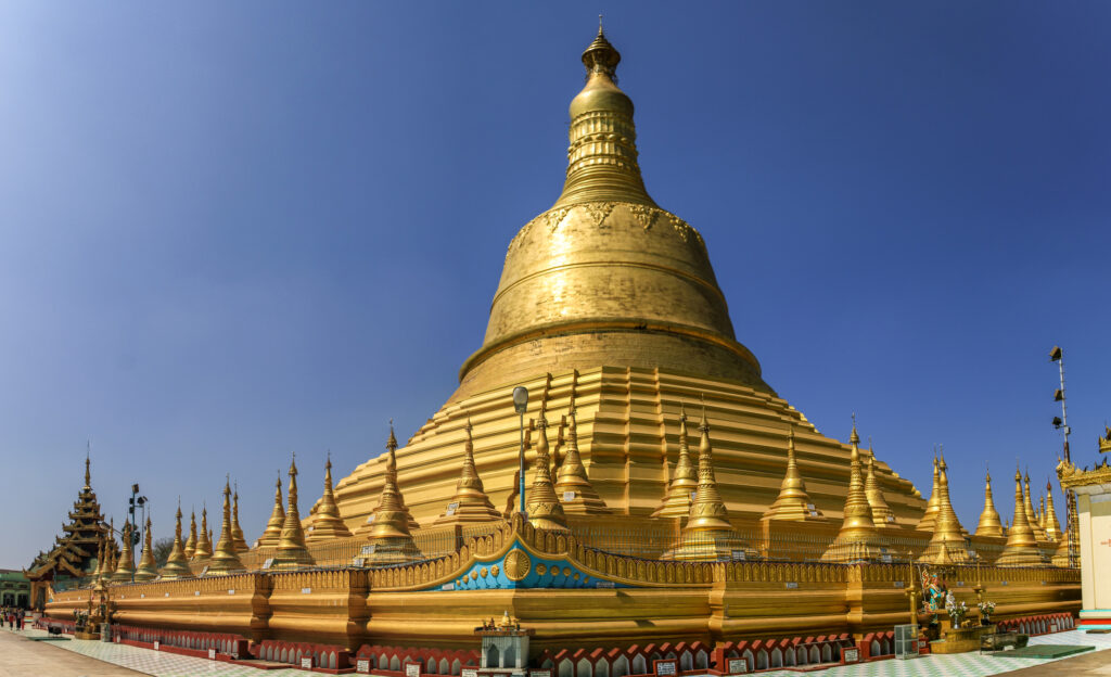 The Shwemawdaw Pagoda is a stupa located in Bago, Myanmar