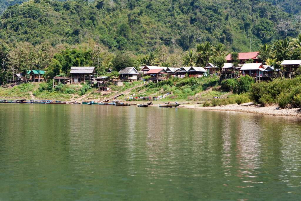 Fishing village Muang Ngoi Neua in Laos