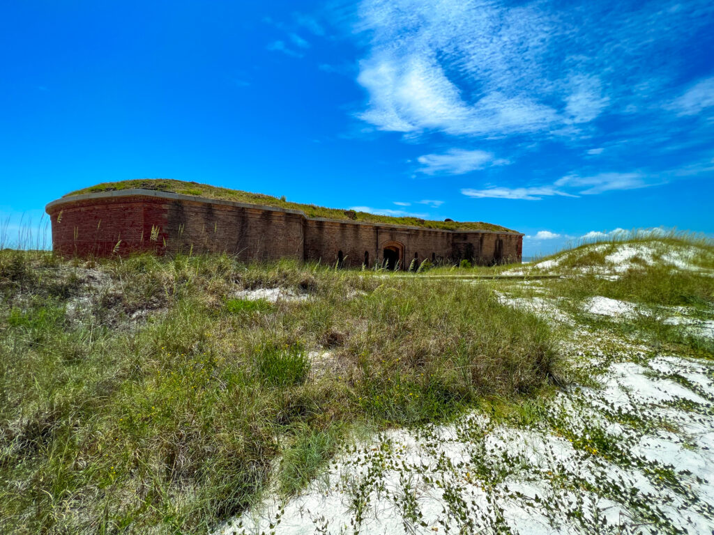 Fort Massachusetts located on Ship Island in the Gulf of Mexico