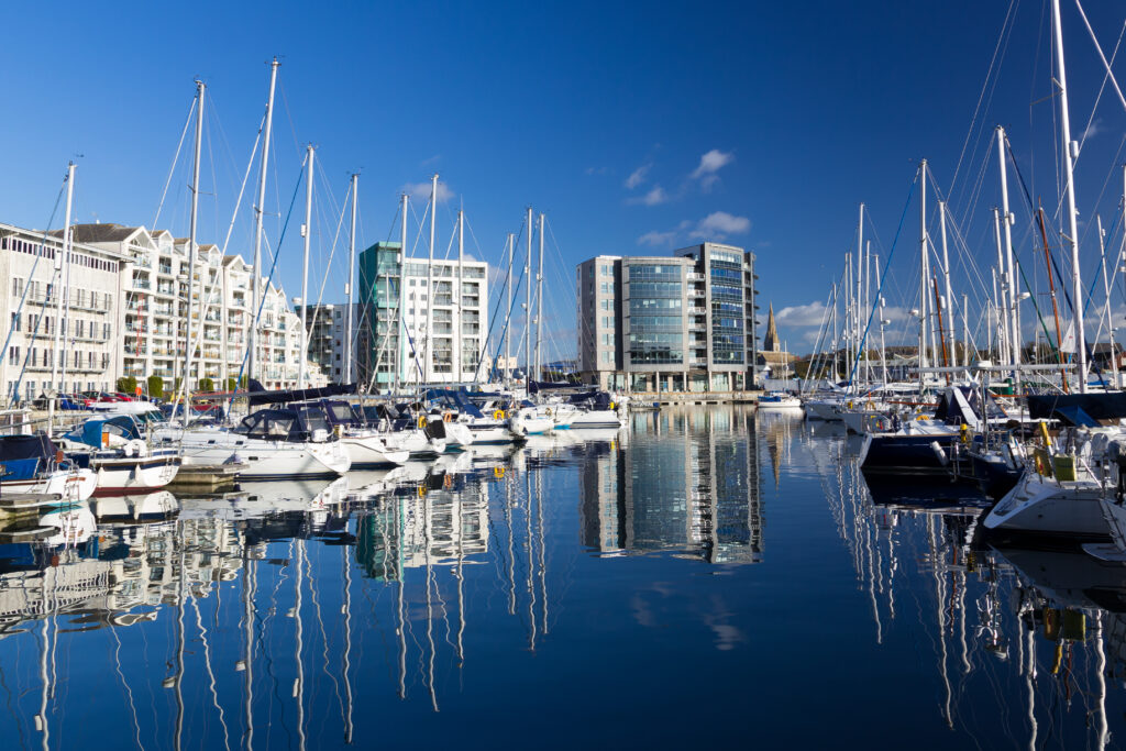 Sutton Harbour Marina Plymouth Devon England UK