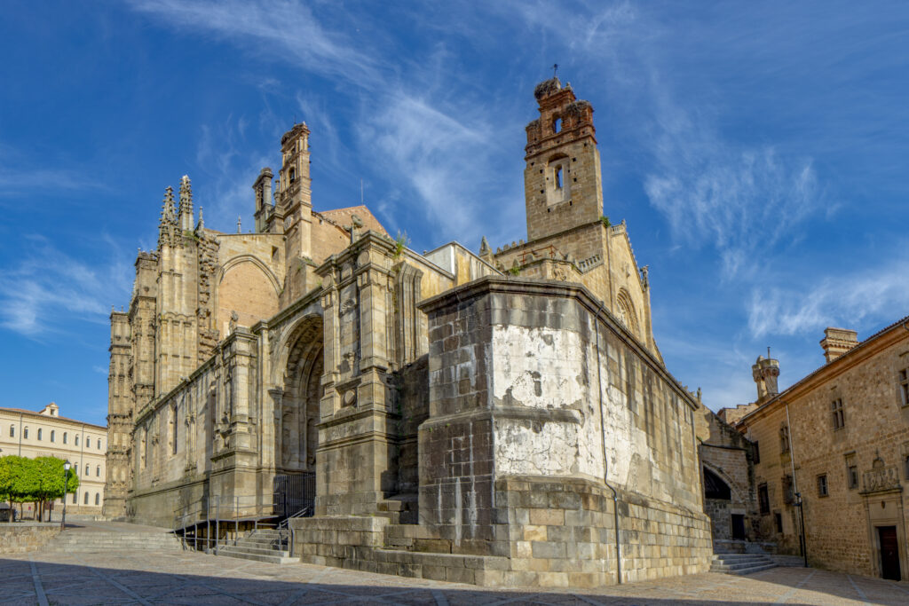 Old and new Cathedral of Plasencia, Spain