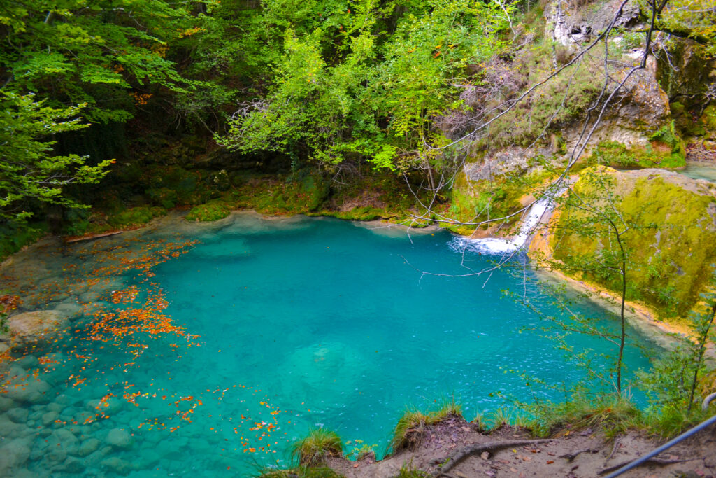 Source of the Urederra, in Baquedano, Navarra