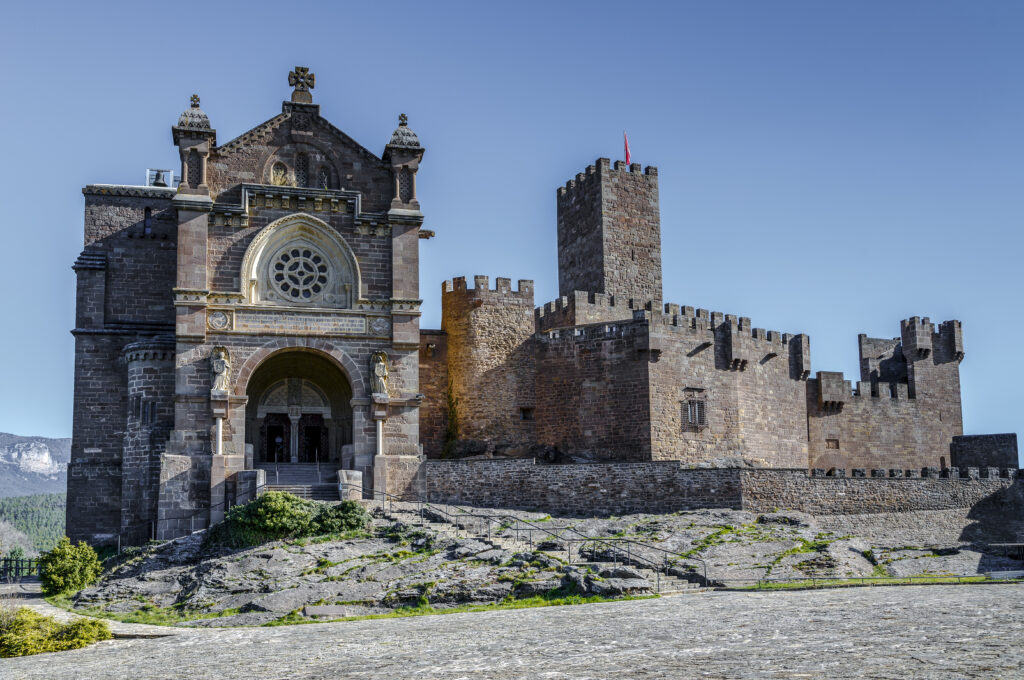 Medieval castle of Javier in Navarra, Spain