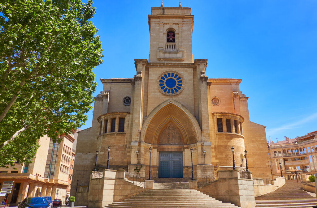 Albacete church in Castile La Mancha of Spain by Sait James Way of Levante