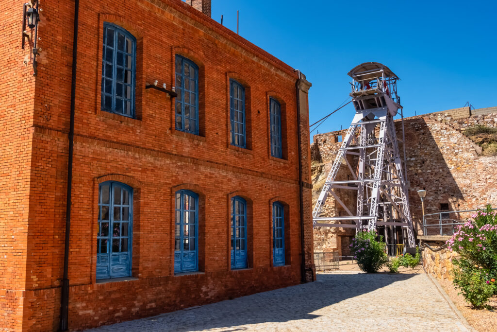 Old buildings in the village of Almaden where a very large mercury mine was, Ciudad Real, Spain