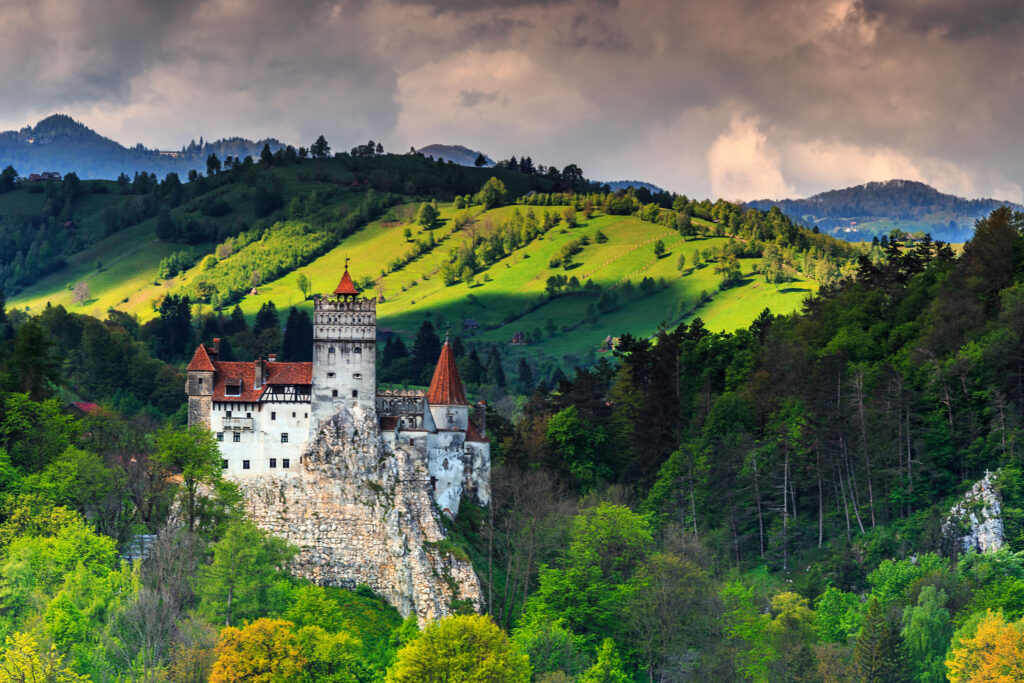 The famous Dracula castle near Brasov, Bran, Transylvania, Romania