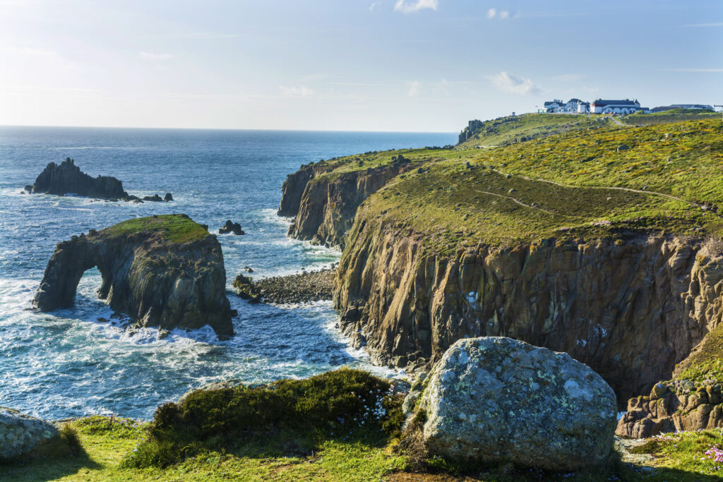 Spectacular coastline at lands end Cornwall