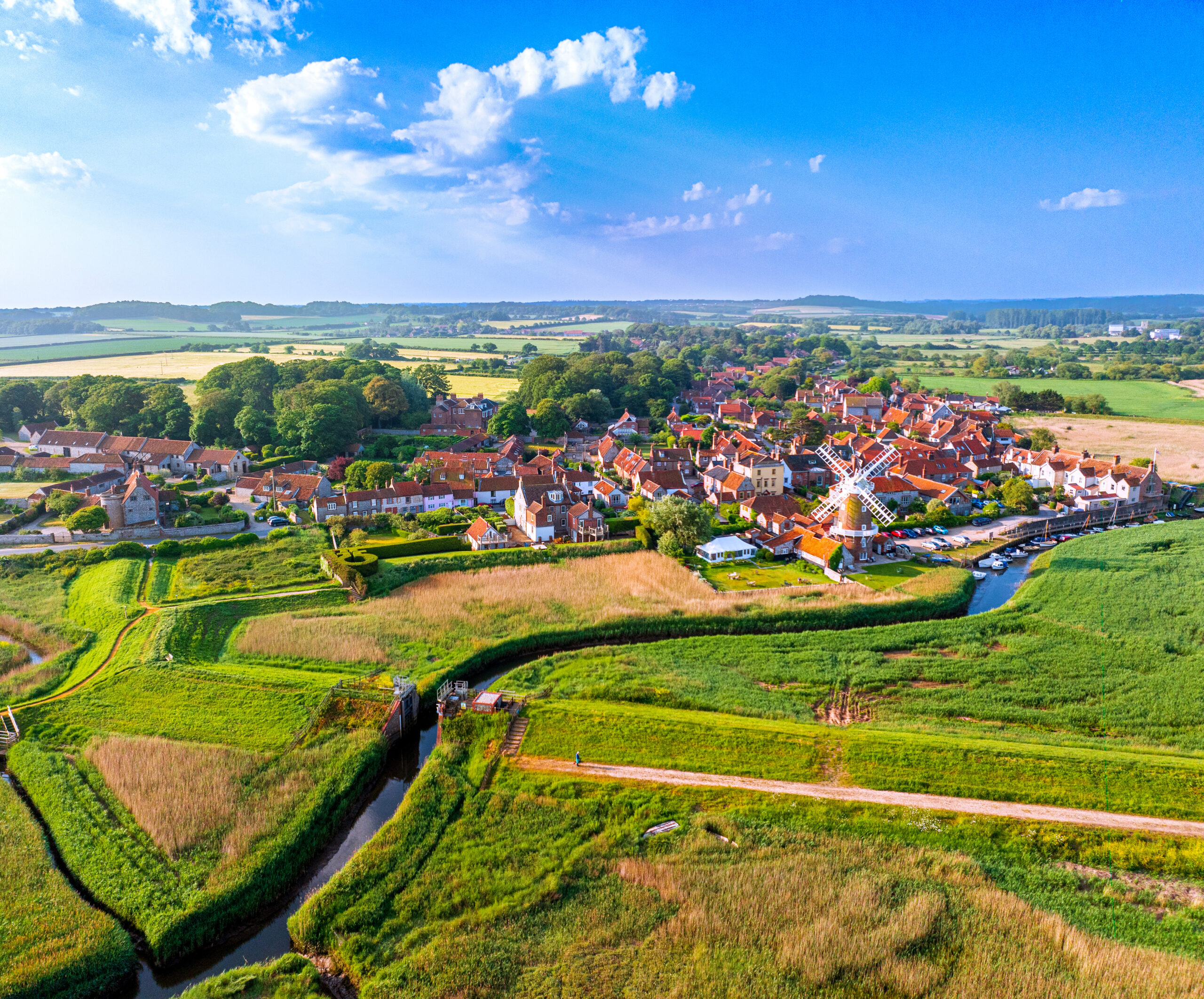 Idyllic North Norfolk Coastal Village of Cley Next The Sea