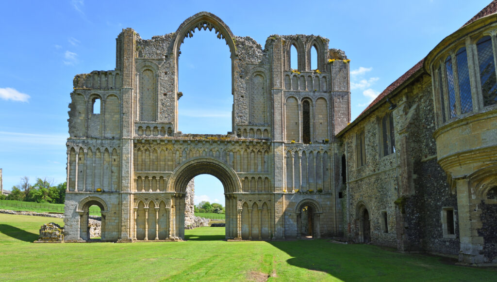 The remains of Castle Acre Priory Norfolk