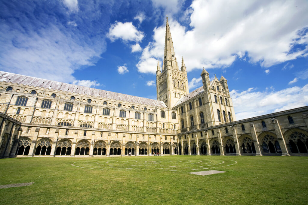 Norwich Cathedral in the historic city of Norwich