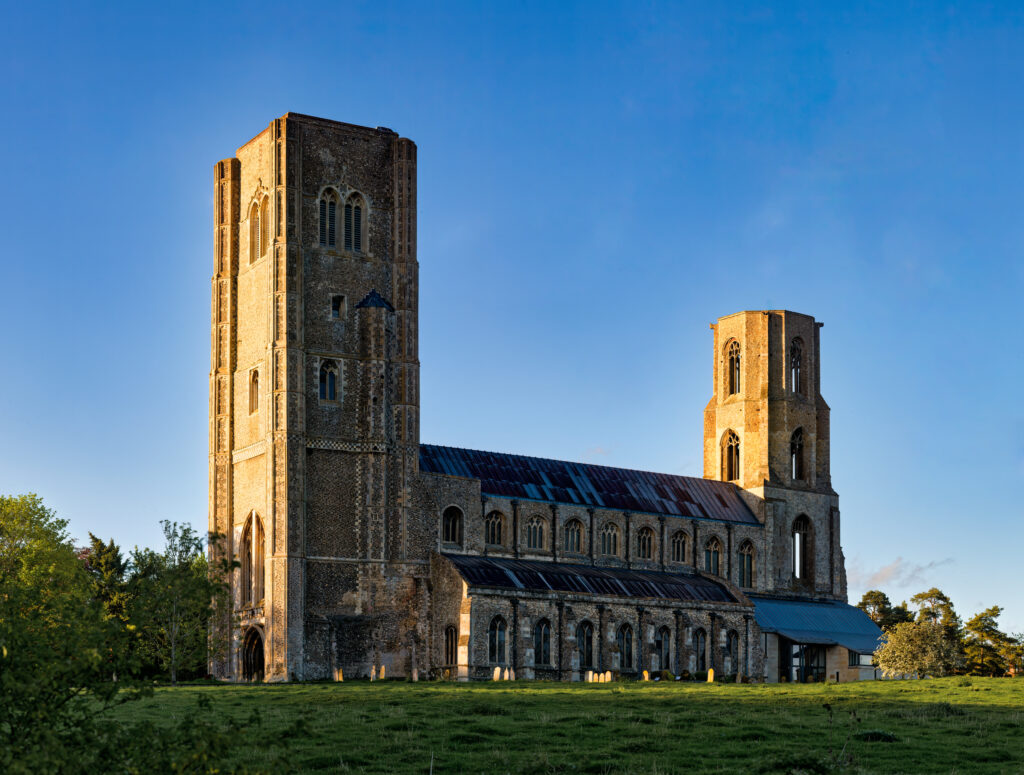 The historic Wymondham Abbey in South Norfolk, UK