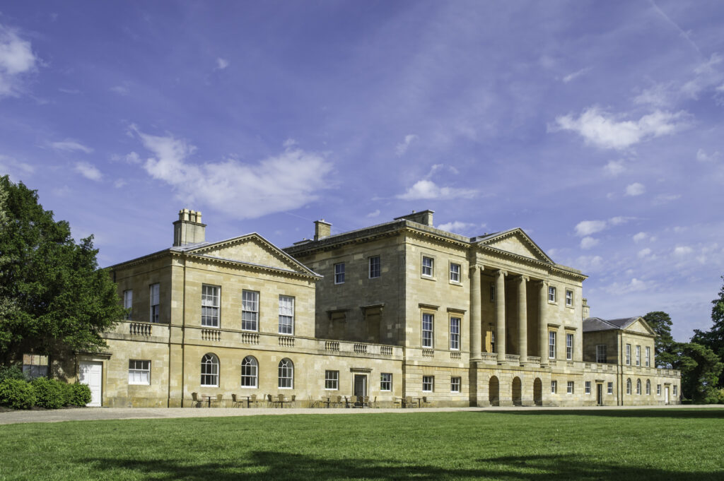 Front view of Basildon Park Country House, Berkshire, England