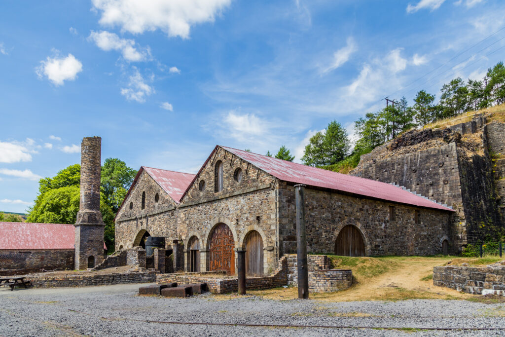 Heritage site Blaenavon Ironworks in Wales, UK