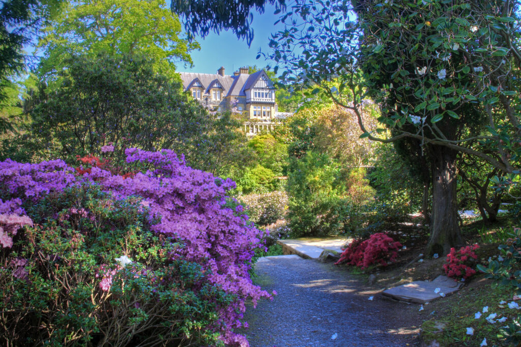 Bodnant House and gardens in North wales