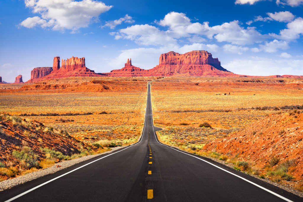 Monument Valley, Arizona, USA iconic roadway