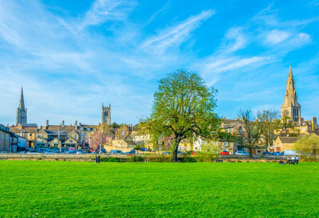 Cityscape of Stamford, England
