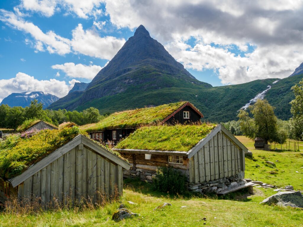 Norway`s most beautiful mountain valley, near Innerdalsvatna lake