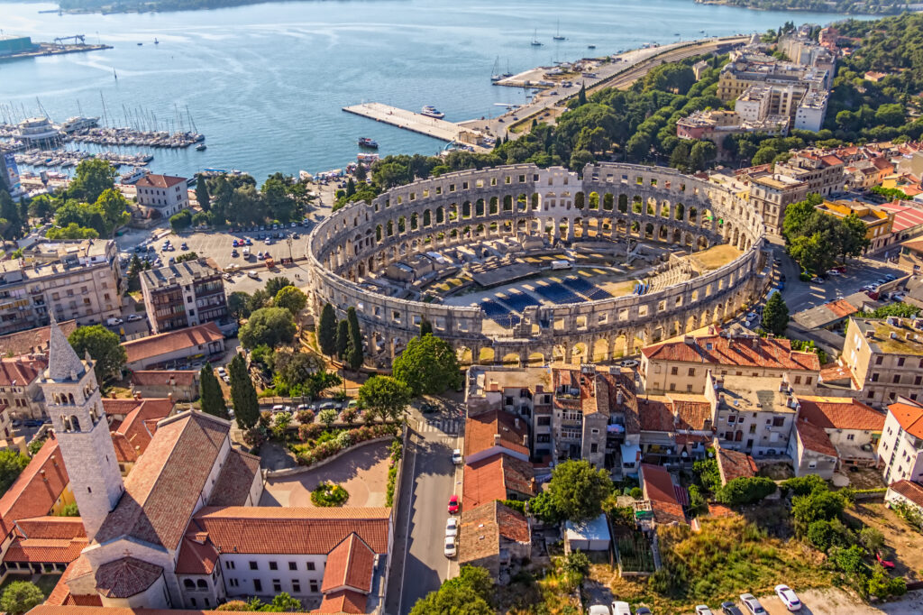 Roman time arena in Pula