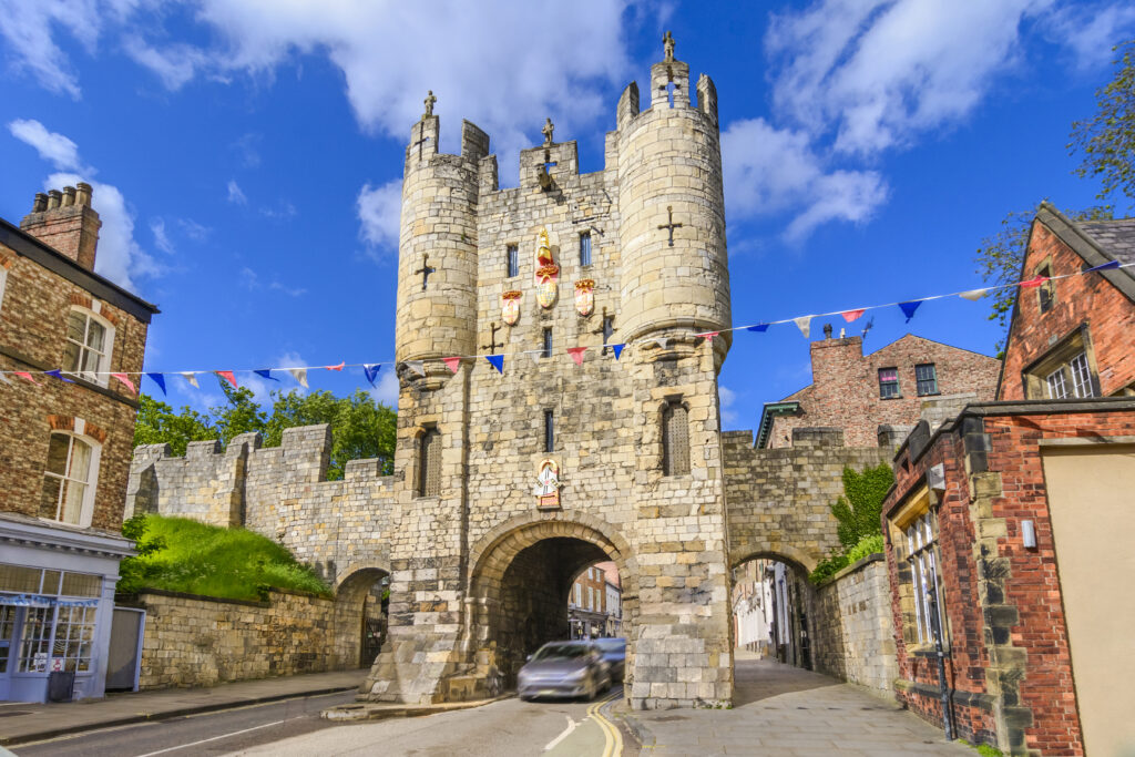 Micklegate - old medieval gate of York,UK