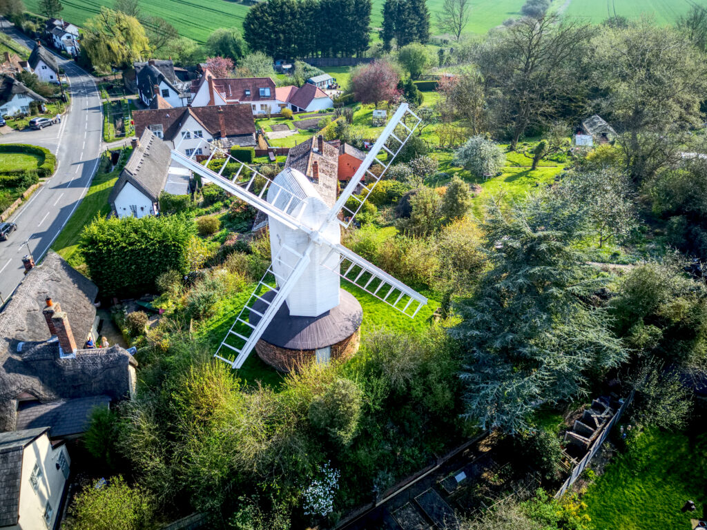 Windmill in Essex village of Finchingfield