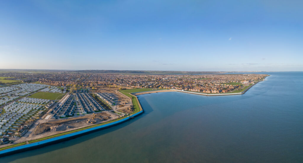 Canvey Island, Essex, United Kingdom at sunset