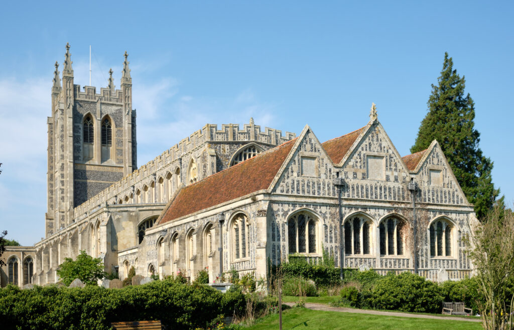 view of Holy trinity church long Melford