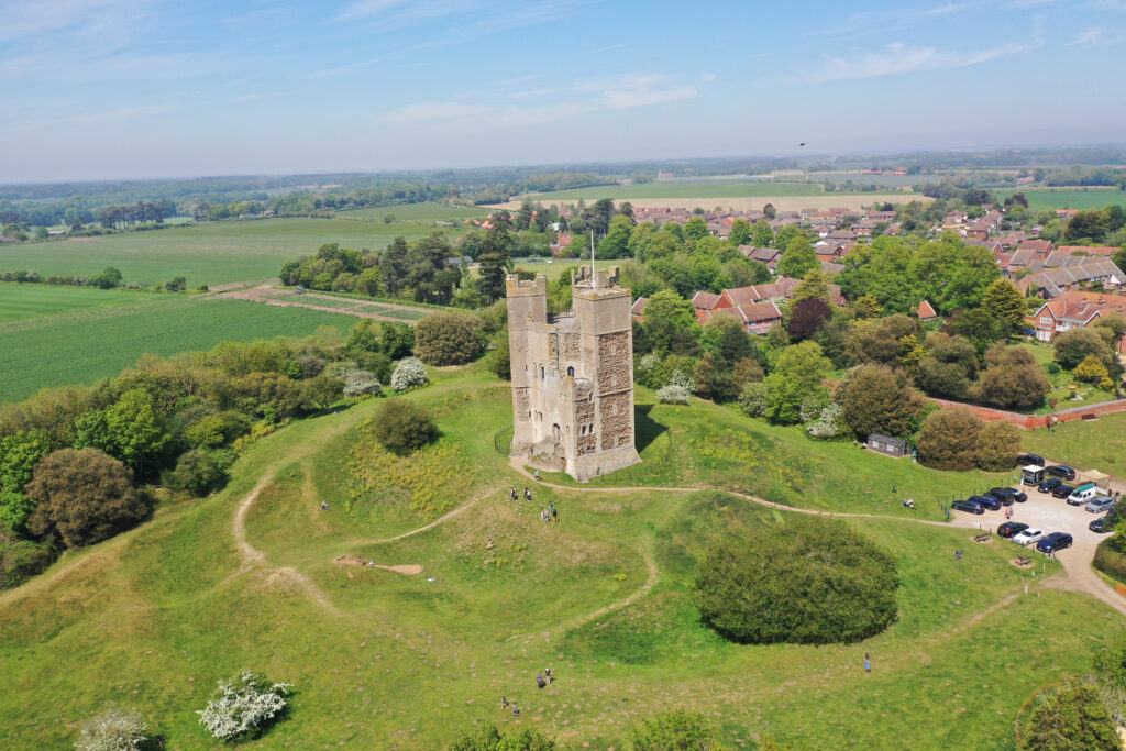 Beautiful Orford Castle on sunny day