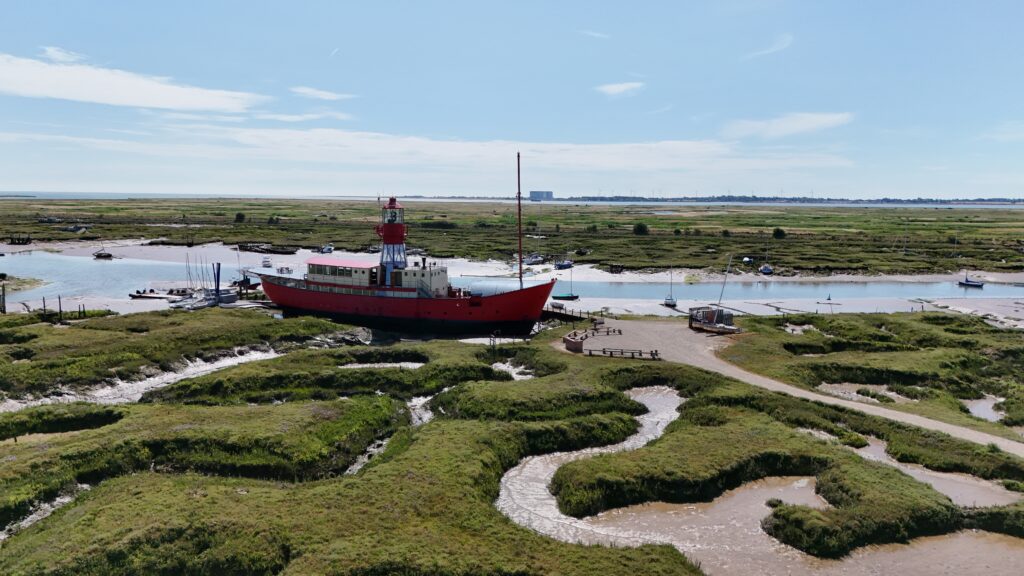 Light House Boat, Tollesbury marina, Essex, Uk