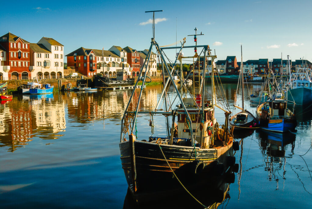 Trawlers in Harbour, Maryport, Cumbria