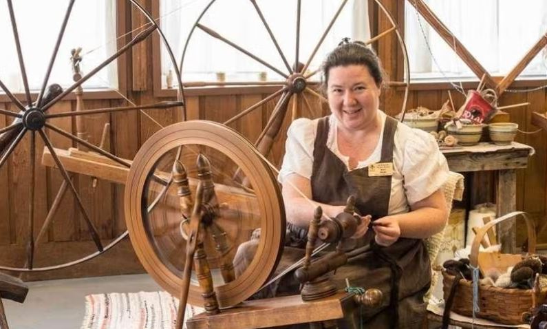 Rusti Barger showing traditional craftmansship