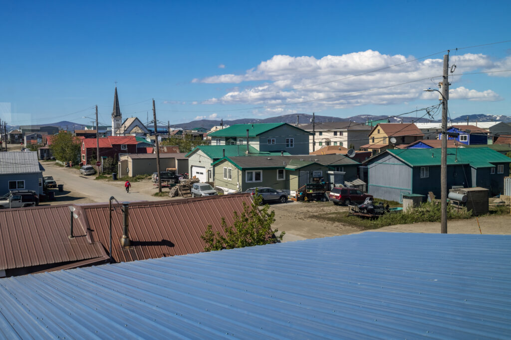 NOME, ALASKA -A scenic view of Nome Alaska as seen from the window of the local radio station in Nome Alaska.