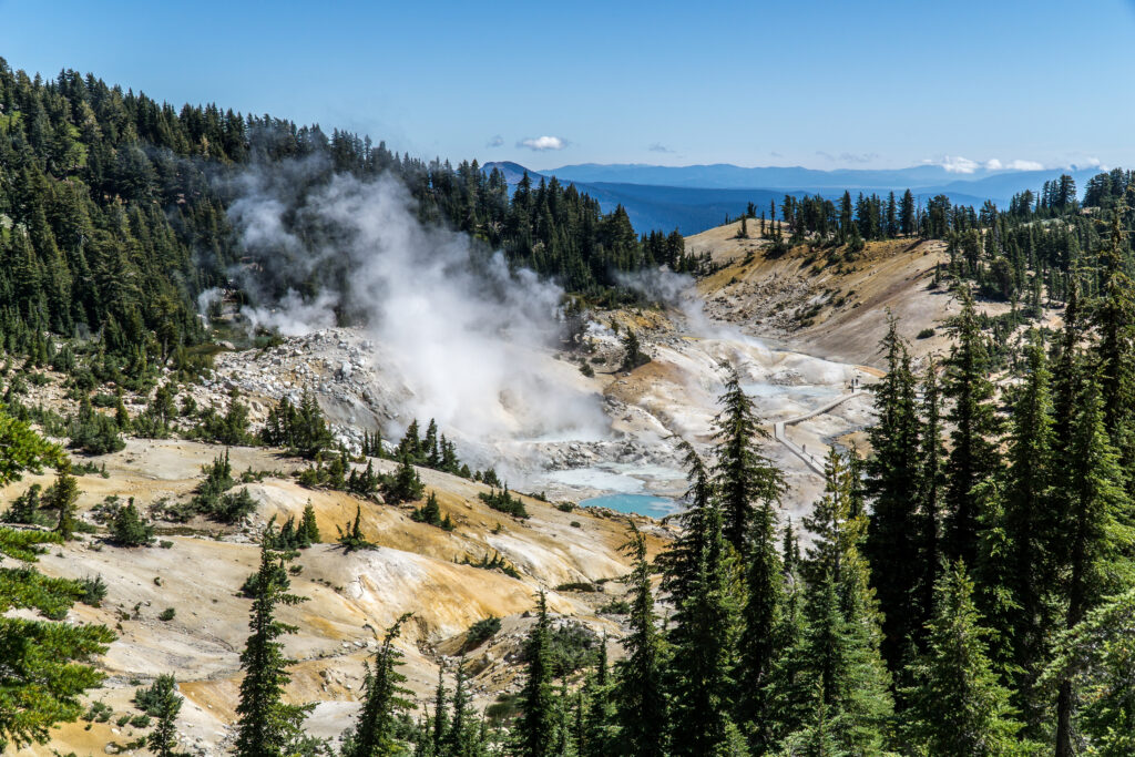 the lassen volcanic national park in the USA