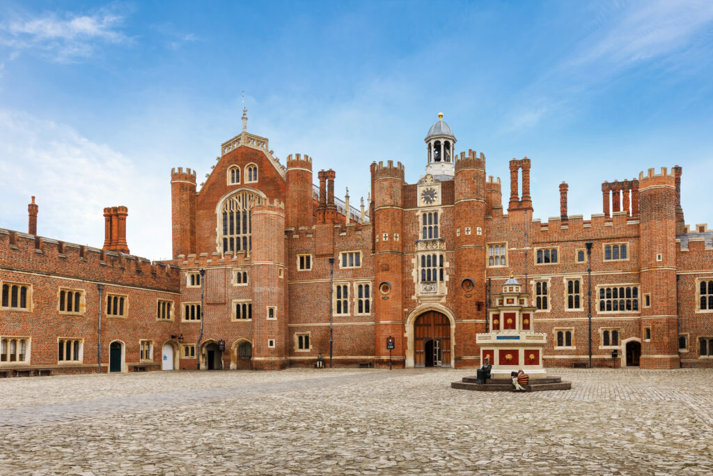 Hampton Court Palace, a royal palace in the borough of Richmond upon Thames in London, England