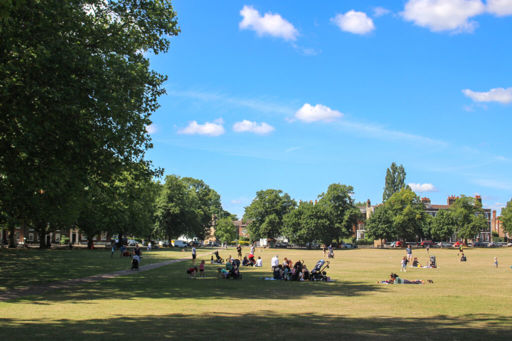 Richmond Green in West London, England