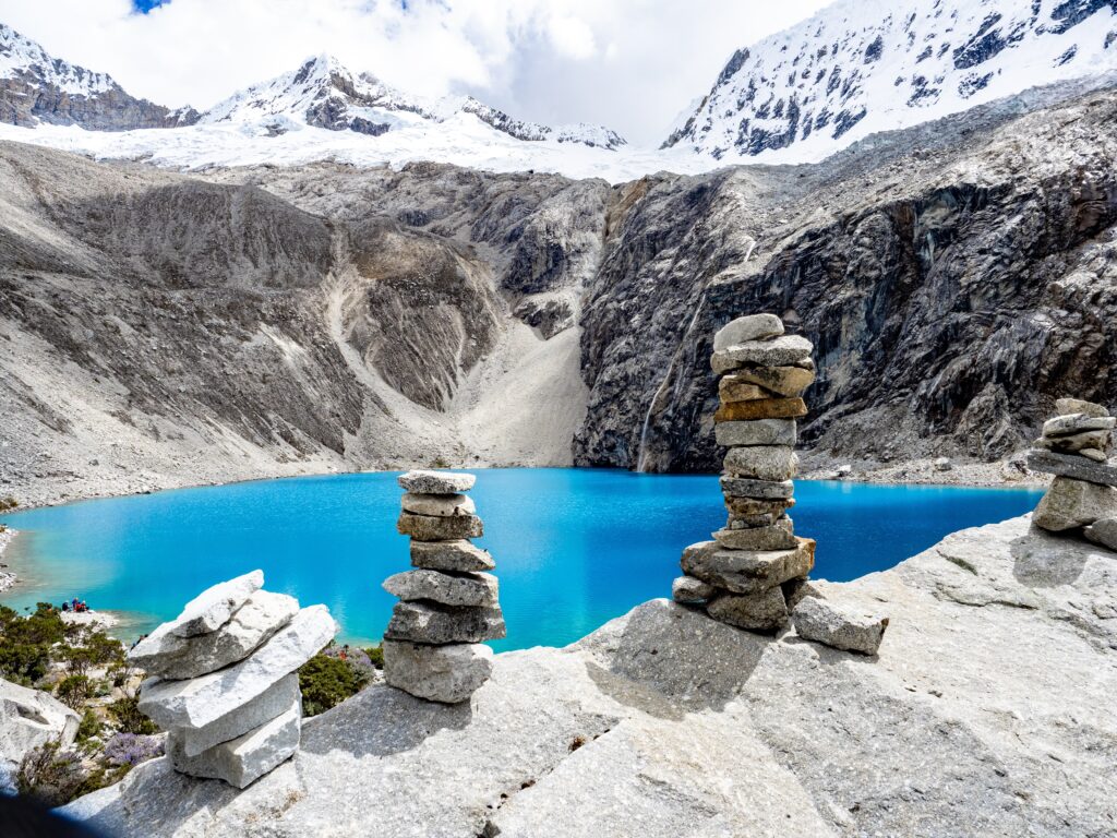 Laguna 69 in Huascarán National Park, Huaraz, Cordillera Blanca, Ancash, Peru