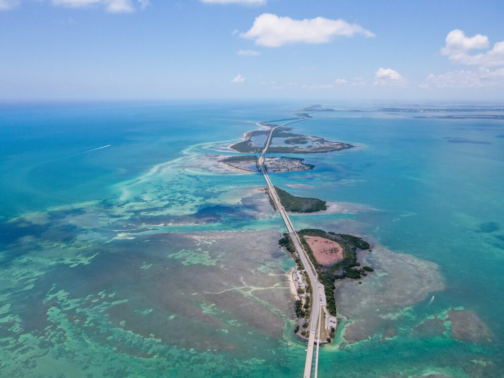 Key Largo Island Aerial Shot