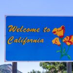 Hilt, California, USA: Welcome to California signboard