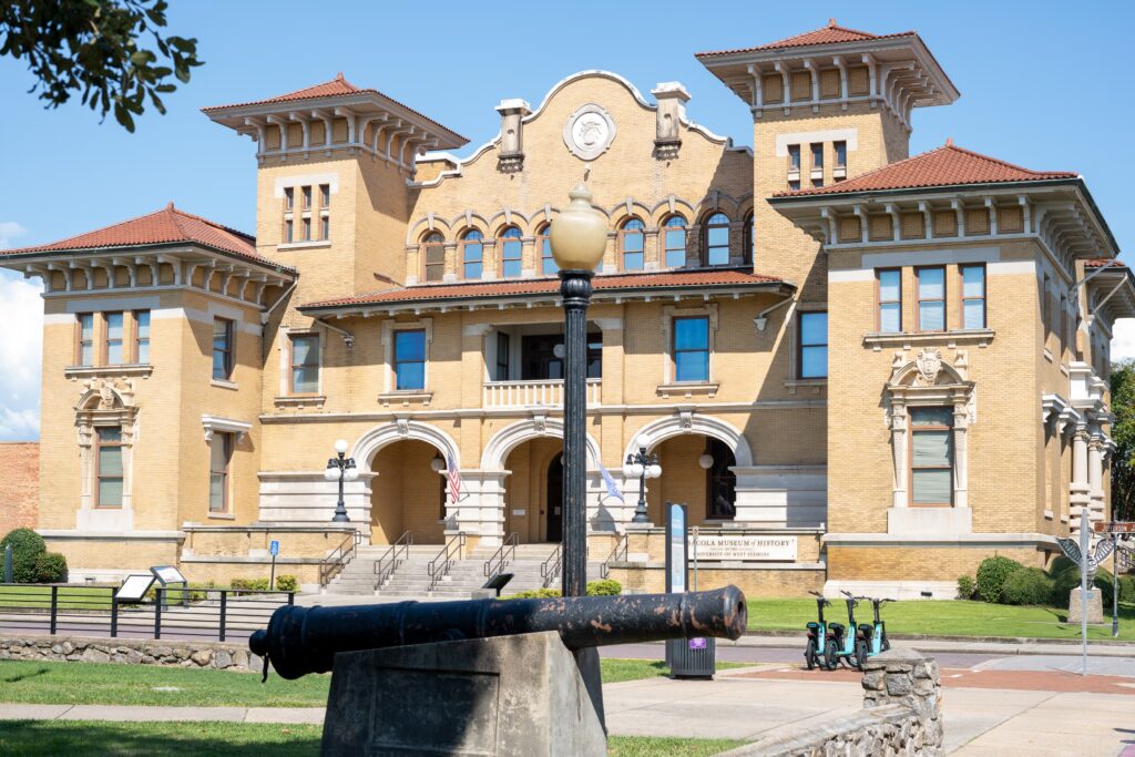 Pensacola, Florida, USA: "Pensacola Museum of History, former City Hall (1907) in Mediterranean Revival style, Pensacola, Florida — historic architecture”