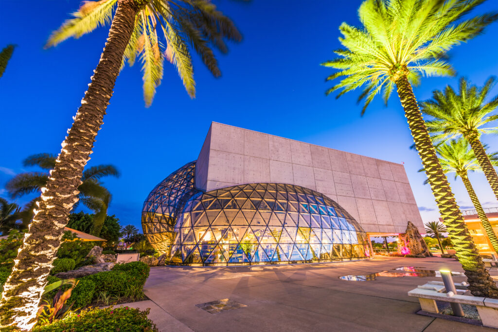 ST. PETERSBURG, FLORIDA: Exterior of the Salvador Dali Museum. The museum houses the largest collection of Dali's work outside Europe.