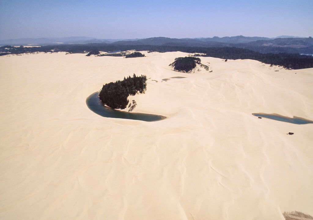 Aerial image of Oregon Dunes National Recreation Area,  Oregon, USA